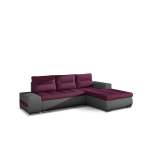 De&scaron;ininė kampinė sofa Eltap Ottavio, violetinė/pilka