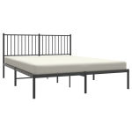 Lovos rėmas vidaXL, 150x200 cm, juodas