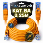Lan kabel Rj45 Cat.6a S/ftp 0.25m, zielony