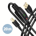 USB laikmena CABLE USB2.0 A-M/B-M ACTIVE/20M ADR-220B AXAGON
