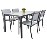 5-ių dalių lauko baldų komplektas GardenLine, pilkas