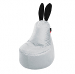 Sėdmai&scaron;is Qubo Mommy Rabbit Lune Velvet Fit Grey, prakti&scaron;kas, be daiktų laikymo