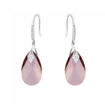 Sidabriniai auskarai su Swarovski kristalais DiamondSky Baroque III (Antique Pink) DS02A541