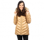 Luhta moteri&scaron;ka žieminė striukė HAUKIVUORI, smėlio spalvos