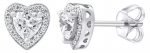 Sidabriniai auskarai su Swarovski cirkoniu Silvego MWE02140 sSL3474
