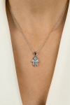 Sidabrinis pakabukas moterims Brilio Silver Hamsa PT79W