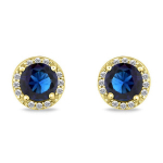 Auksu dengti auskarai su cirkoniais moterims Brilio Silver EA601YB sBS2767