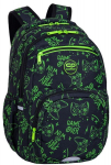 Mokyklinė kuprinė CoolPack Pick Game night, 23 L, juoda/žalia