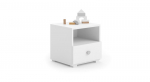 Naktinė spintelė ADRK Furniture Emi 2, balta