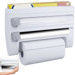 Folijos ir popieriaus laikiklis 4in1, baltas