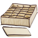 Dėžutė su 24 skyreliais Underwear organizer, ruda