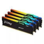 Operatyvioji atmintis (RAM) Kingston Fury Beast RGB 128GB (4x32GB) DDR5 5200MT/s CL40 XMP KF552C40BBAK4-128
