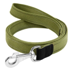 Medvilninis pavadėlis &scaron;unims Collar, įvairių dydžių, žalias