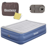 Pripučiamas čiužinys su įmontuota pompa, 203 x 152 x 56 cm.