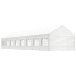 Pavėsinė vidaXL, 17,84x4,08x3,22 m, balta
