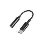 USB-C į 3.5mm garso adapteris, 11cm, juodas