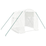 &Scaron;iltnamis su plieno rėmu vidaXL, 2x2x2m, 4m&sup2;, Balta