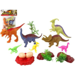 Figūrėlių rinkinys Dinozaurai su priedais Lean Toys, 15d.