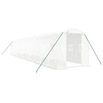 &Scaron;iltnamis su plieno rėmu vidaXL, 12x2x2m, 24m&sup2;, Balta