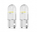 LED lemputės W5W-T10, COB, 3W, baltos