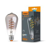 Dekoratyvinė LED lemputė Videx, E27, 4W, 100Lm, 1800K, 2 vnt.