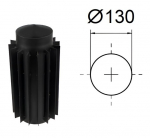 Briaunotas vamzdis radiatorius Prodmax Bertrams D-130 mm