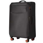 Didelis lagaminas WINGS TRN01, PILKA ant 4 ratų, registruotas bagažas, mink&scaron;ta, itin lengva teleskopinė rankena, kodinė spyna