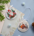 siuvinėjimo rinkinys karoliukai Abris Art. Žiemos burtininkas (Winter tale) 13,2x6,6 cm AABT-030