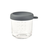 BEABA STIKLINIS MAISTO INDELIS SU DANGTELIU, MINERAL GREY, 250 ML