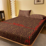 Leopardinio ra&scaron;to mink&scaron;ta paklodė, 90cm*200cm