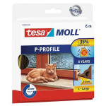 TESA - Gumos profilis - 6x9 mm L - Baltas - energijos taupymas