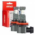 LED lemputės H8/H9/H11/H16, 60W, 5600Lm, 6000K, Hybrid serija