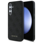 Guess GUHCS24FEG4GFGR S24 FE S721  szary|grey hardcase 4G Metal Gold Logo