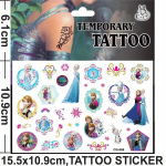 Disney Frozen princesių tatuiruočių lipdukai su Ana ir Elsa., Cg-069