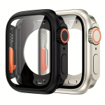 I&scaron;manusis laikrodis Apsauginis dėklas Apple Watch, Matinė juoda + Starlight spalva