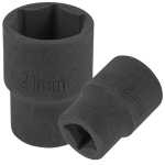Smūginė galvutė 1/2" 21mm 6-kampė trumpa