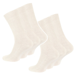 Vyri&scaron;kos kojinės, 100% medvilnė, Clark Crown&reg;, ecru (natūrali), 6 poros