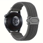 Nailoninė pintinė apyrankė Samsung Galaxy laikrodžiui 44mm 40mm., Pilka
