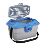 TRIXIE Mini-Capri transport box 40 &times; 22 &times; 30 cm light gray / blue for rodents