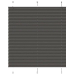 Plisuota žaliuze juoda 120x150 cm audinio plotis 119,4 cm