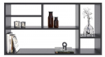 MILANO sieninė lentyna juoda sieninė knygų spinta nuotraukos