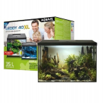 Akvariumas Aquael Leddy 40 XL D&N 2.0 35L, juodas, su įranga