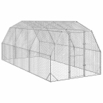 Chicken run 2,5x6x2,25 m cinkuotas plienas