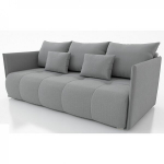 Sofa-lova Nesta, &scaron;viesiai pilka, gobelenas