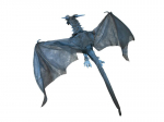 Helovino skraidantis drakonas, animacinis, mėlynas, 120 cm