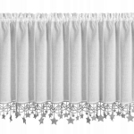 Eurofirany kalėdinė užuolaida Xmas, 60x150 cm, balta