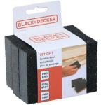 &Scaron;lifavimo kaladėlės Black+Decker Sanding Blocks, 3vnt.