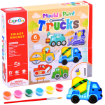 Kūrybinis gipso magnetukų gamybos rinkinys "Trucks"