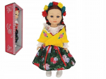 Lėlė tautiniu kostiumu, 38 cm, su garsais