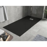 Stačiakampis du&scaron;o padėklas Mexen Hugo SMC, 170 x 90 cm, Black+Inox